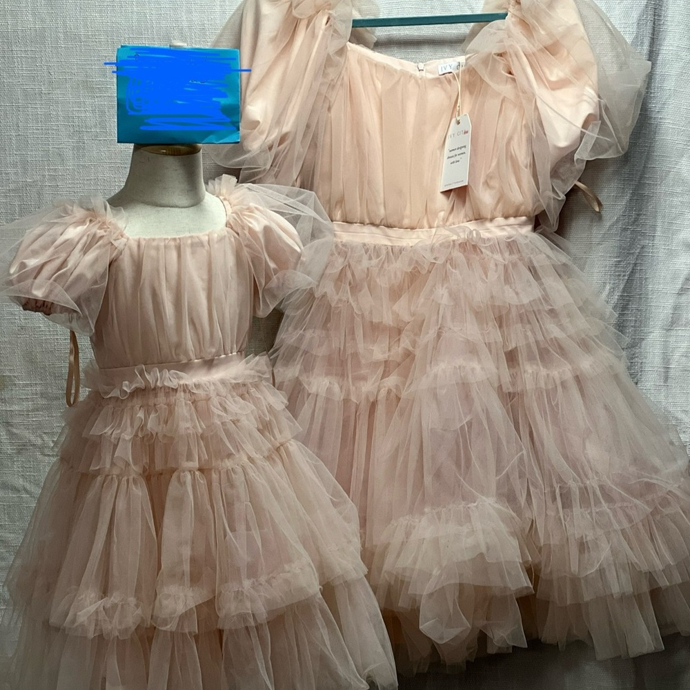 Ivy City Co Blush Tulle Dance Dress
